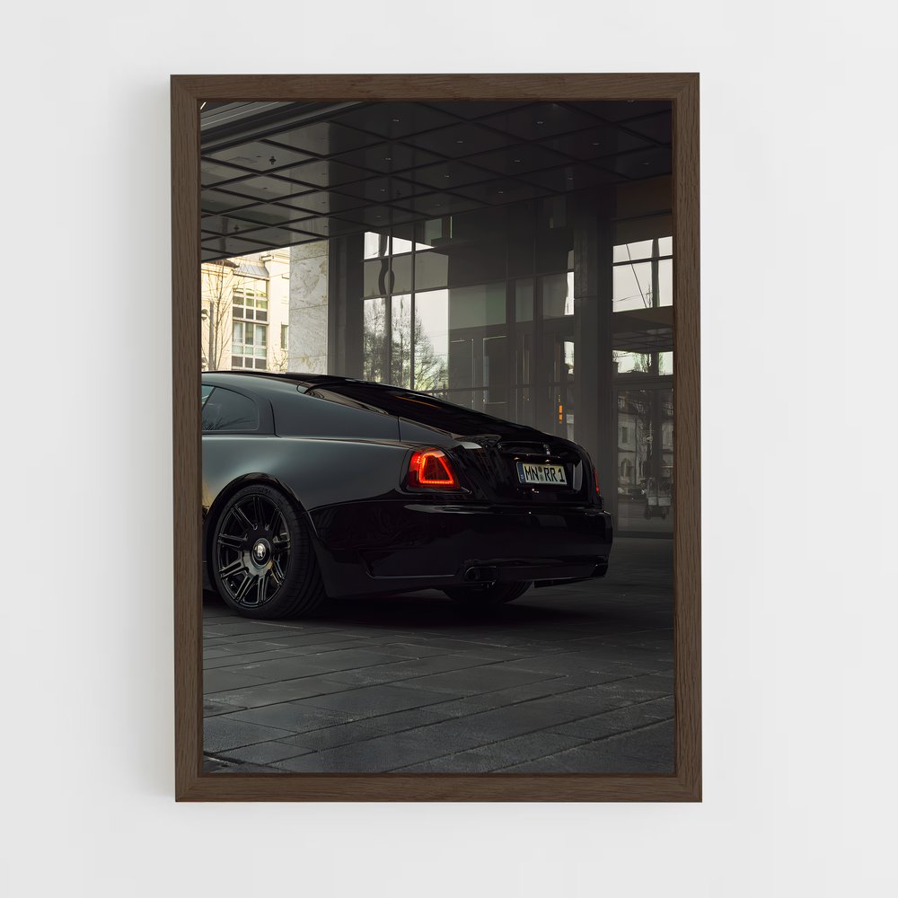 Poster Wraith noir badge élégant – affiche Rolls-Royce (vue 5)